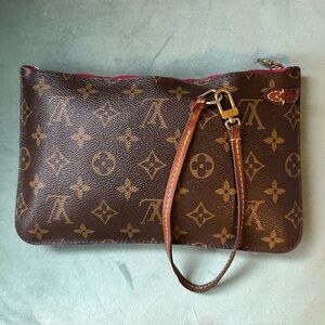 Louis Vuitton Brown Monogram Wristlet